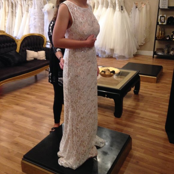 Nina Canacci Lacy Wedding Dress - Picture 1 of 13